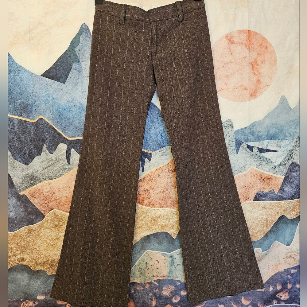 Frankie B. Brown Pinstripe Trousers